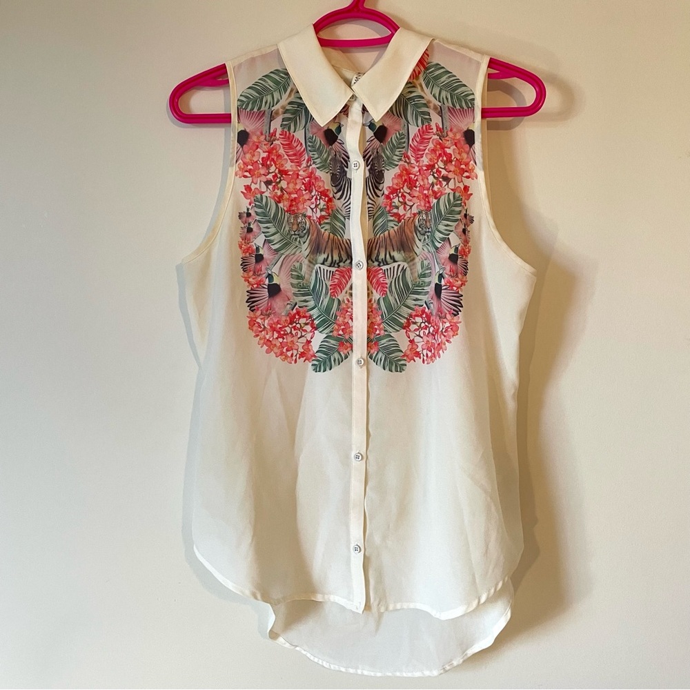Gentle Fawn M Buttondown Top